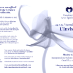 Volantino della Mostra Collettiva del Movimento Arte Spirituale: "L'Invisibile" - 24 e 25 Novembre 2018 a Ravenna presso Kirecò. Pagine Esterne